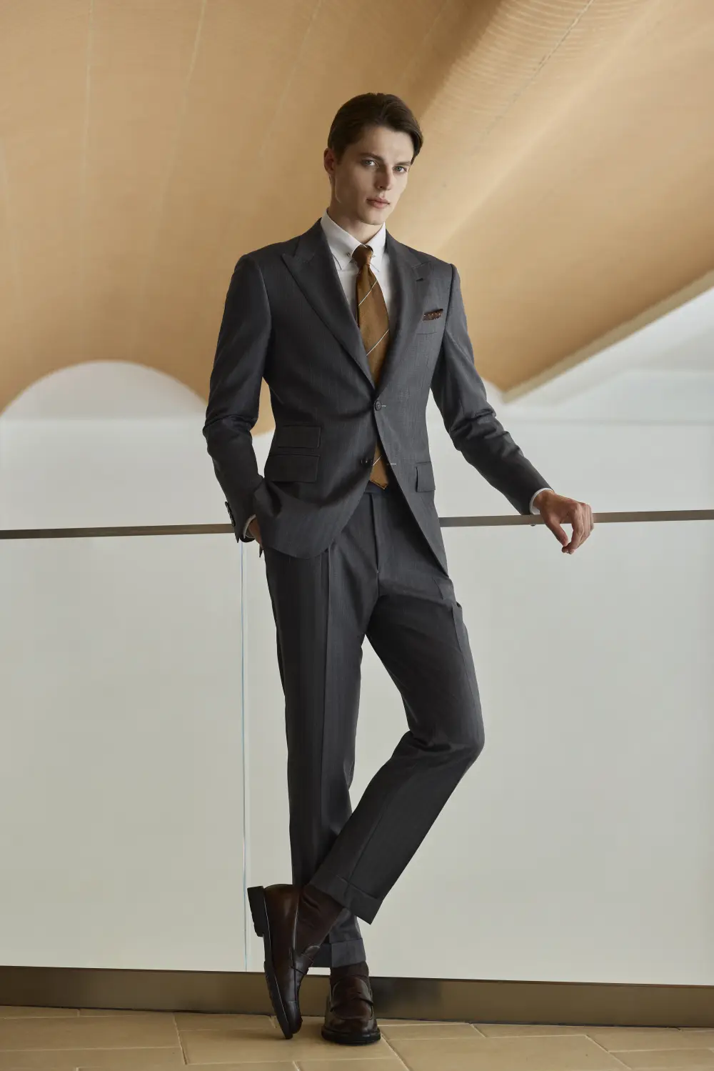 Charcoal Stripe Business Suit