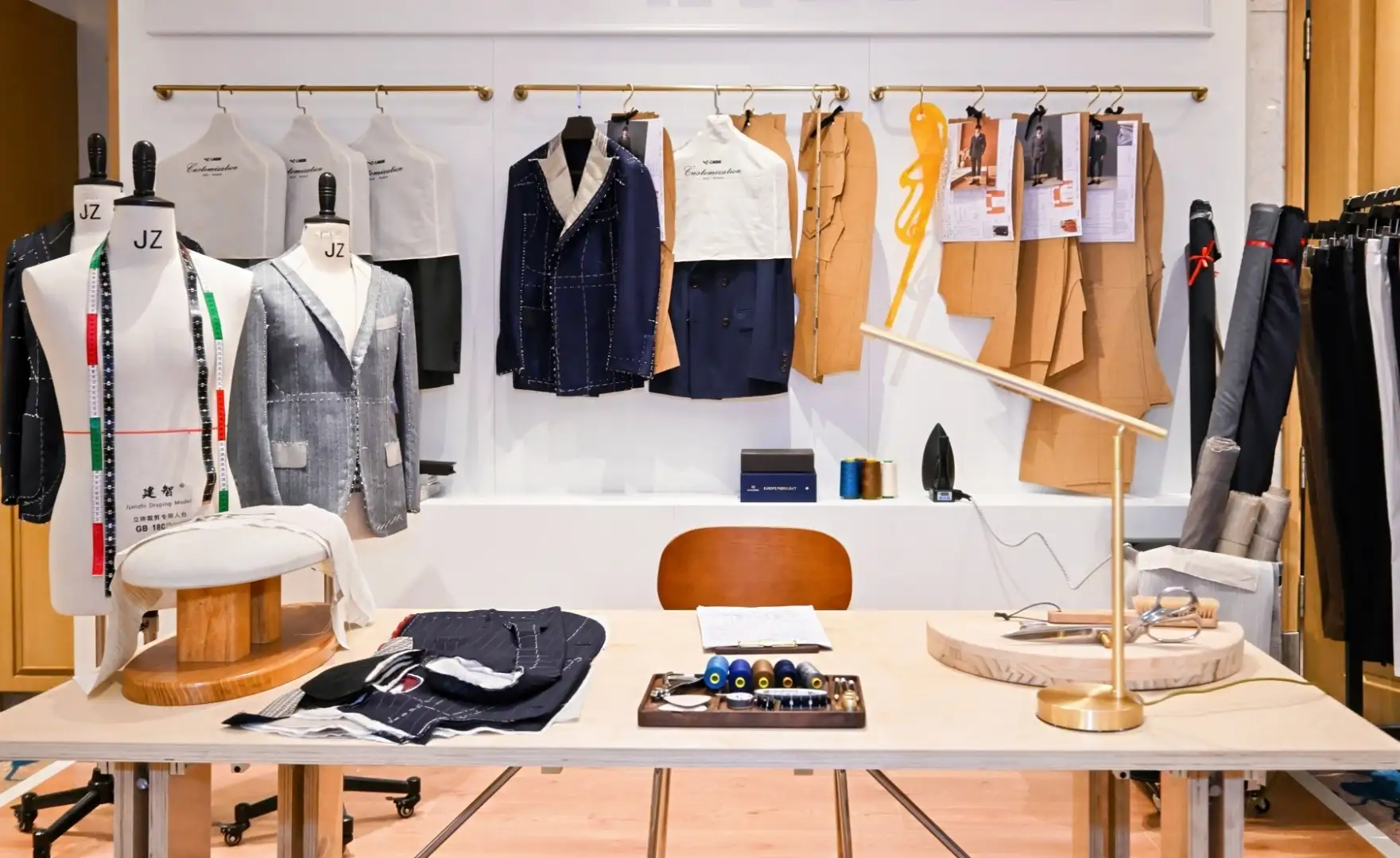 Suit fabric selection